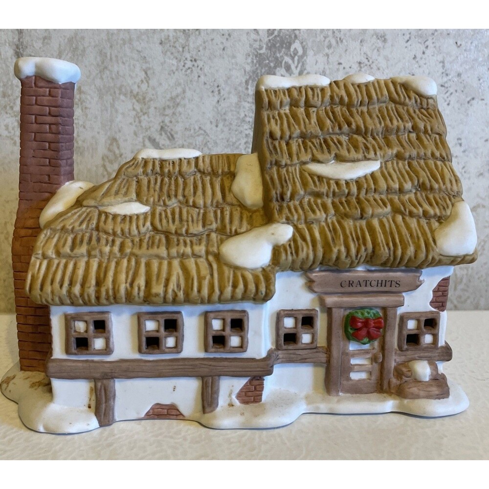 Seymour Mann Christmas Decorative Carol Collectibles Cratchits House No Plug!